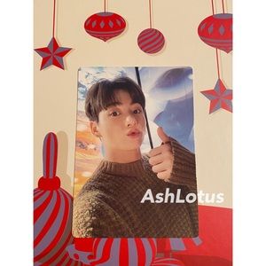 Official BTS 2021 Holiday Collection Little Wishes Jungkook Photo Card
